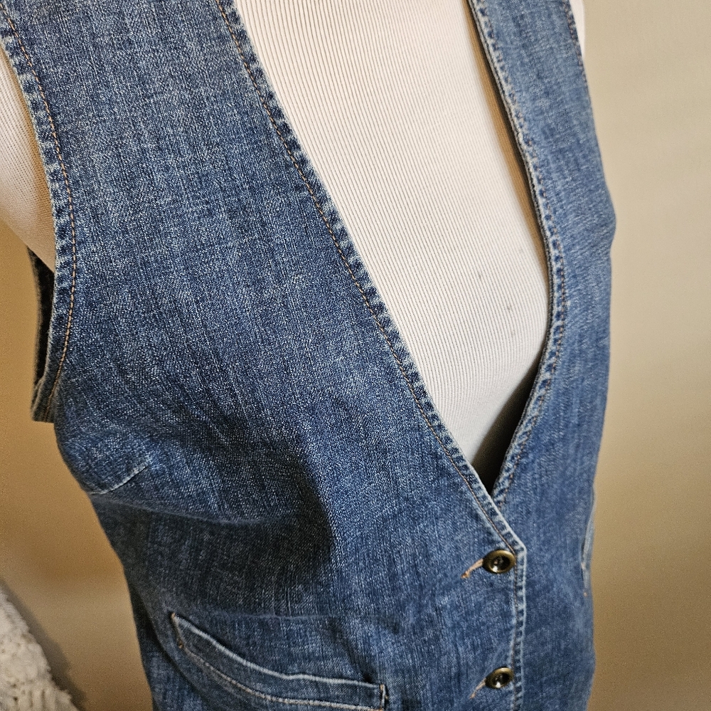London Denim Button-Up Vest Size XL - Picture 14 of 14